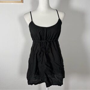 Y2k Black Babydoll Top